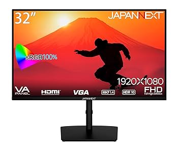 JAPANNEXT 32インチ FHD LEDモニター JAPANNEXT 32インチVAパネル搭載 フルHD液晶モニター JN